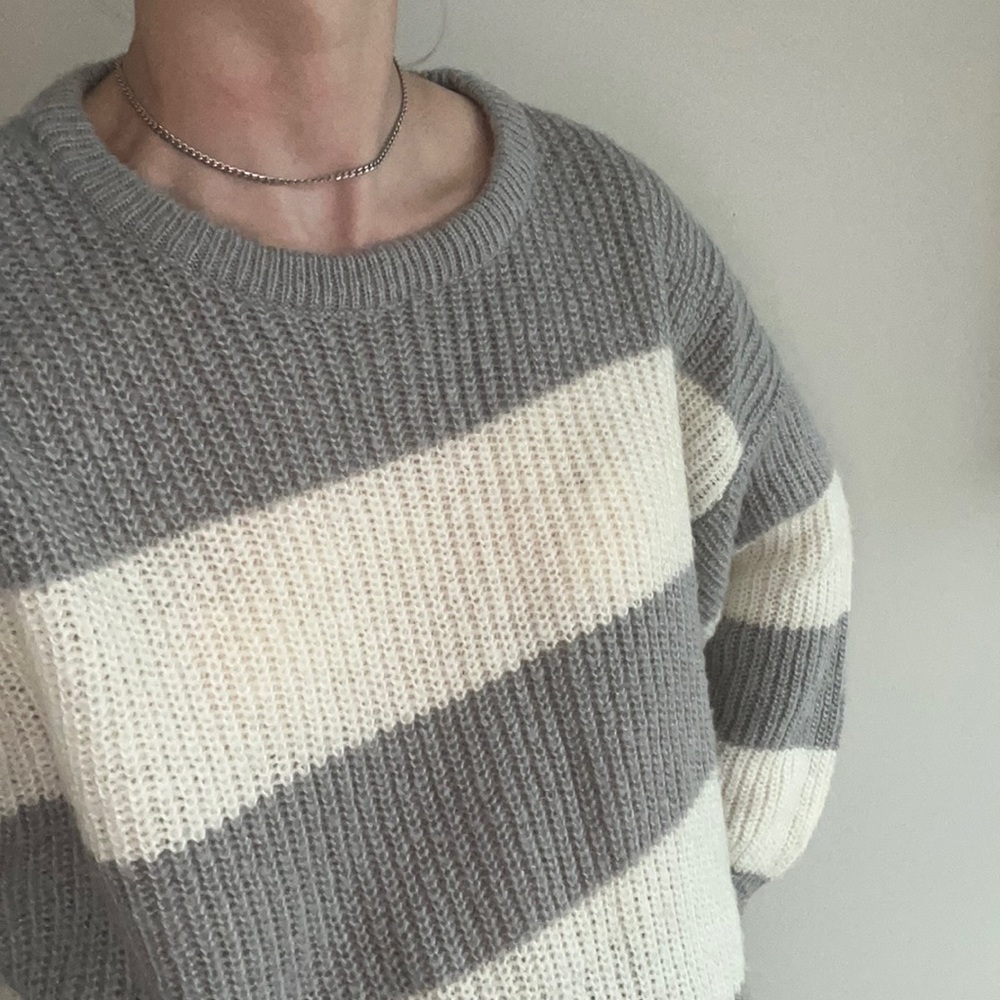 COPY - Brave Soul monton fisherman rib stripe sweater